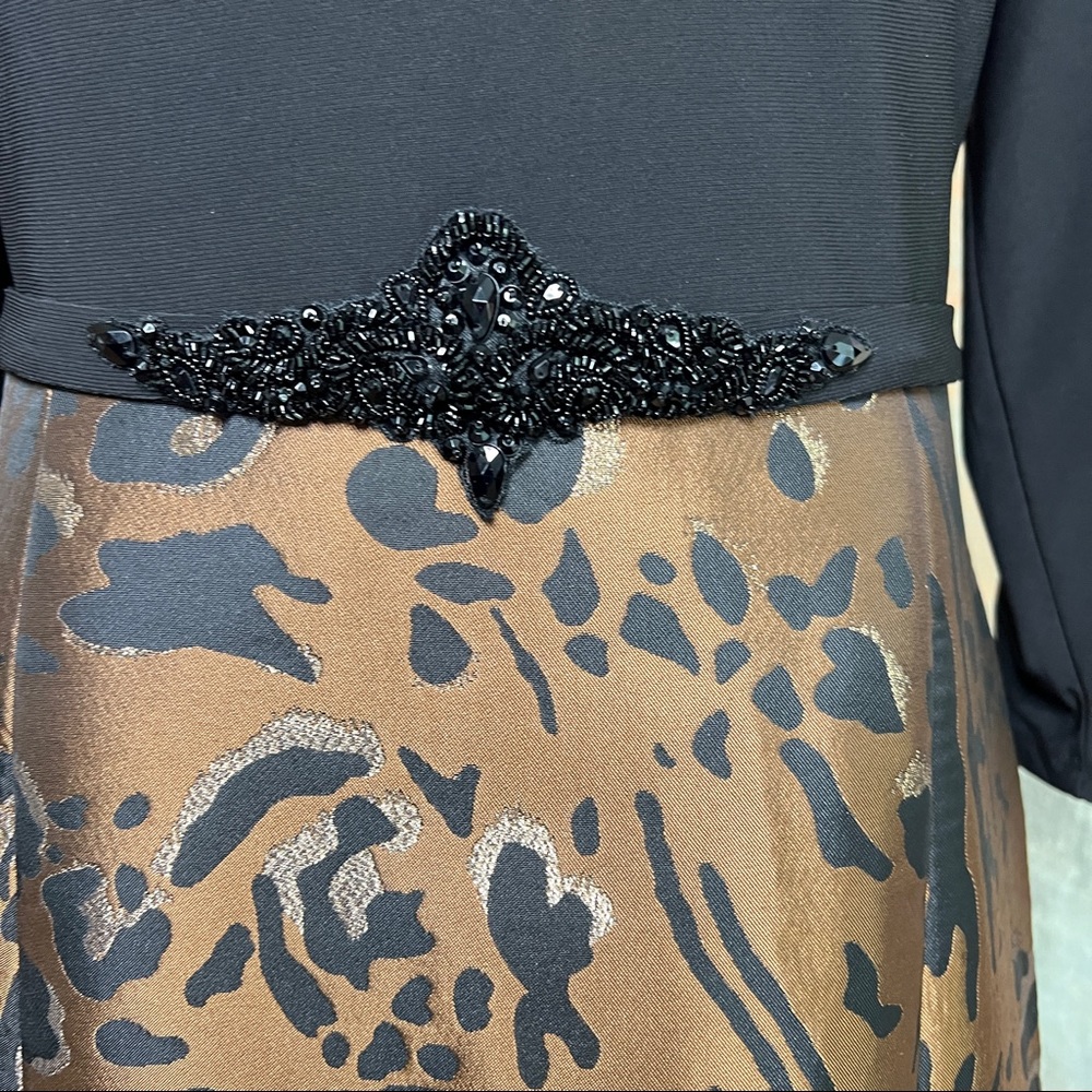 New 📌 Eliza J.  WILD OVER ANIMAL PRINT Stunning Ball Dress - Picture 3 of 16